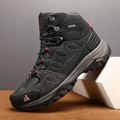 Bottes de Randonnée Hautes pour Homme – Chaussures Outdoor d’Hiver, Lacets, Antidérapantes, Confortables et Chaudes, Idéales pour Trekking et Activités Sportives - BLACKBEARD OUTDOOR INDUSTRIES