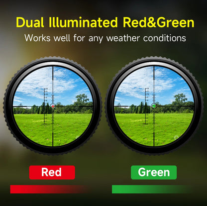 Lunette de Visée Tactique SFP 4-16X44 / 6-24X50 / 10-40X50 avec Réticule Illuminé Rouge & Vert, Réglage Parallaxe - BLACKBEARD OUTDOOR INDUSTRIES