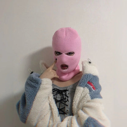 Balaclava cagoule trois trous en fibre acrylique Ma boutique