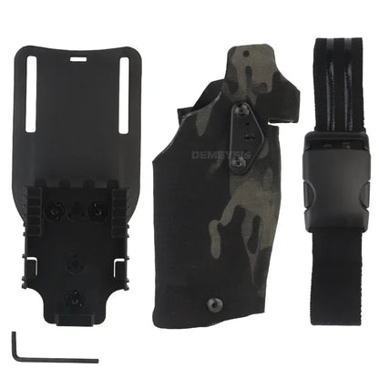 Holster Tactique de Cuisse – Pour Glock 17 Gen4 / G19 avec Lampe X300 / X300U - BLACKBEARD OUTDOOR INDUSTRIES