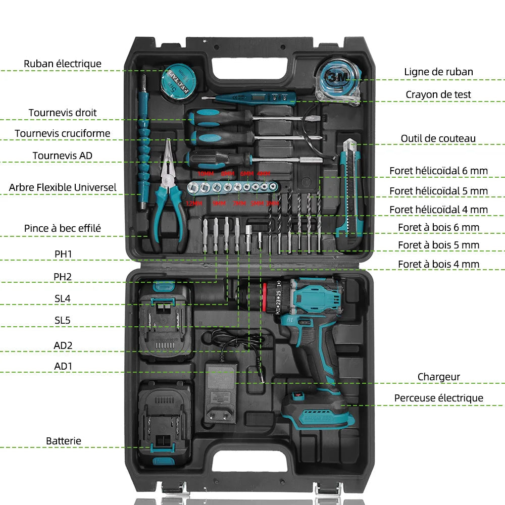 perceuse sans fil NEWBENY 21+3 BLACKBEARD OUTDOOR INDUSTRIES