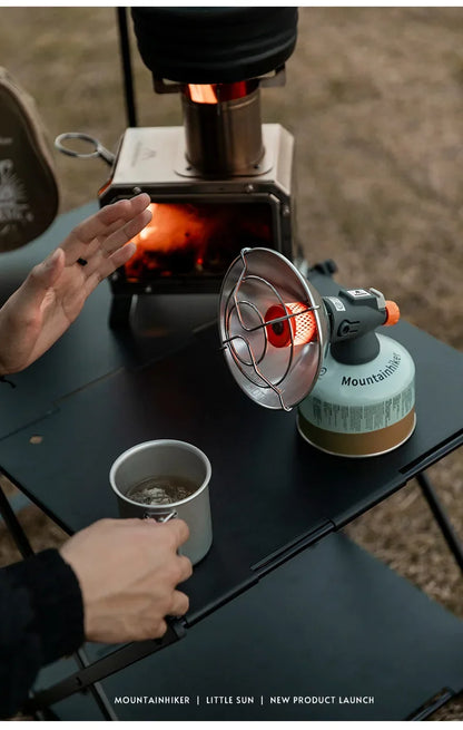MOUNTAINHIKER Portable Mini Sun Gas Heating Stove Chauffage Gaz Portable Compact pour Camping et Activités Outdoor - BLACKBEARD OUTDOOR INDUSTRIES