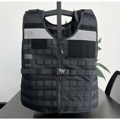 Gilet Tactique de Service Noir - Gilet de Combat Respirant Multifonctionnel pour Patrouille BLACKBEARD OUTDOOR INDUSTRIES