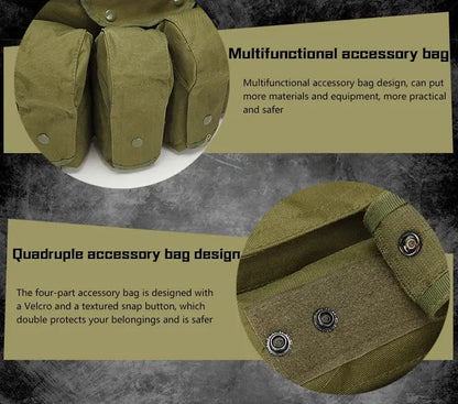Chest Rig Tactique Universel – 7 Poches – Tissu Renforcé 800D Ma boutique