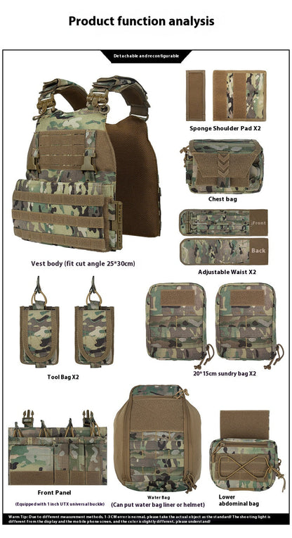 Gilet Tactique YAKEDA VT-8833TB – Plate Carrier Modulable Ma boutique