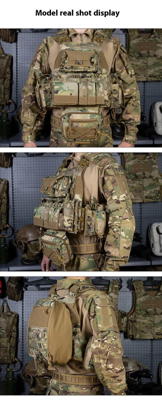 Gilet Tactique YAKEDA VT-8833TB – Plate Carrier Modulable Ma boutique
