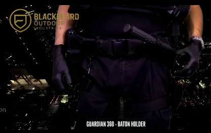 Guardian 360 – Étui Rotatif pour Matraque Télescopique (Paddle, ABS Noir) Ma boutique